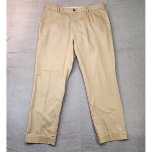 Brooks Brothers Clark Fit Advantage Chino Pants Men's 38x30 Beige Straight Flat